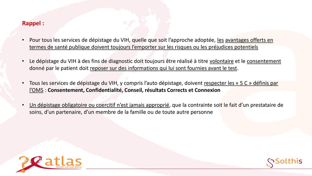 Module Pr Sentation De Lautotest De D Pistage Du Vih Oral Oraquick